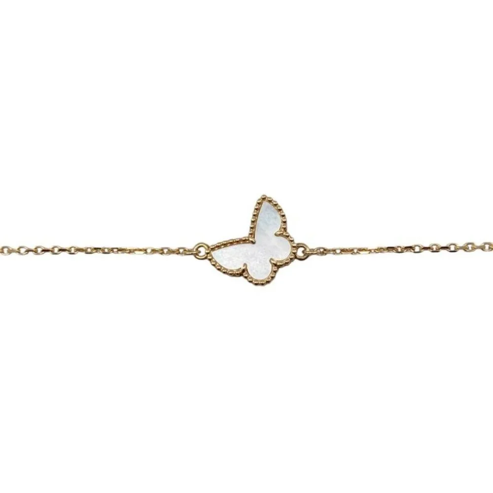 ★SOLD★ Van Cleef & Arpels Bracelet Sweet Papillon Yellow Gold Mother - Picture 4 of 8